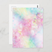 Carte Postale さらさらアート「安心」relieved abstract (Devant / Derrière)