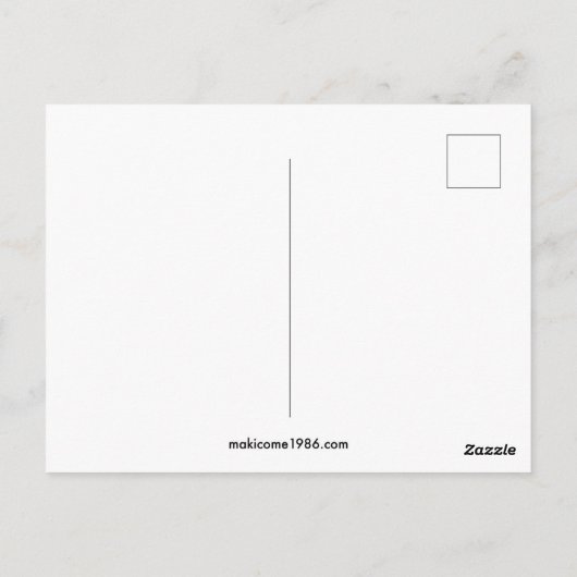 Carte Postale さらさらアート「安心」relieved abstract (Dos)