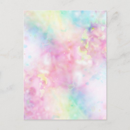 Carte Postale さらさらアート「安心」relieved abstract (Devant)