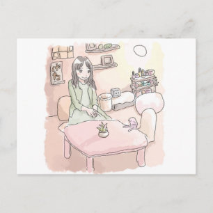 CARTE POSTALE さ に れ い じ 淡 い 部 屋 DE と