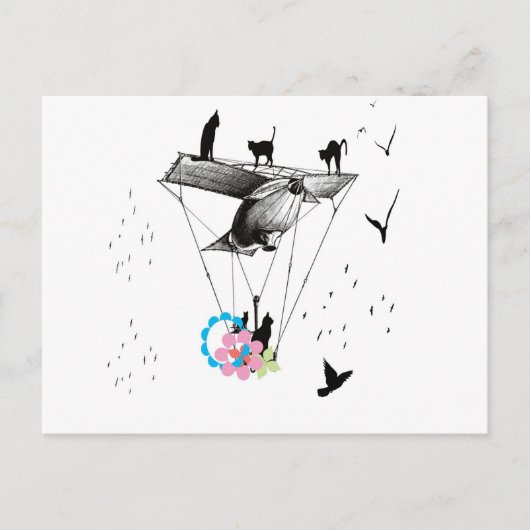 CARTE POSTALE と 飛 機 (Devant)