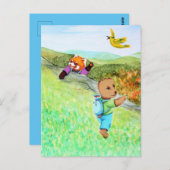 CARTE POSTALE な か よ し の 力 (Devant / Derrière)