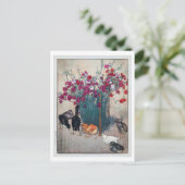 Carte Postale ひ よ こ, Dianthus & Chicks, Hiroshi Yoshida, Coupe d (Debout devant)