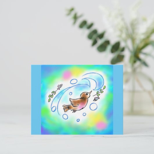CARTE POSTALE カワガラスちゃんポストカード ポストカード (Debout devant)