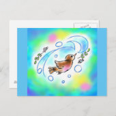 CARTE POSTALE カワガラスちゃんポストカード ポストカード (Devant / Derrière)