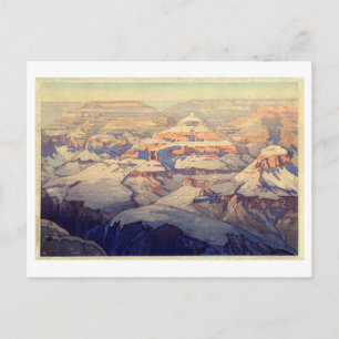 Carte Postale グ ン ド キ ャ ・ ニ, Grand Canyon, Yoshida, Woodcut