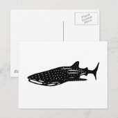 Carte Postale ジ ン territoires d'切'approcher requin baleine, rhin (Devant / Derrière)