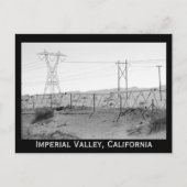 Carte Postale ¯\_(ツ)_/¯ Shrug Electricity Desert California (Devant)