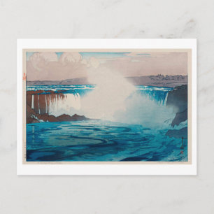 Carte Postale ナ Parc ガ 布, Niagara Falls, Hiroshi Yoshida, Woodcu