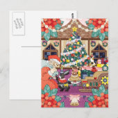 Carte Postale 何 か 赤 と 白 で 毛   の   ...( )...()  électrique (Devant / Derrière)