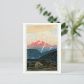 Carte Postale 剣 山 旭, Mont Tsurugi, Hiroshi Yoshida, Coupe de boi (Debout devant)