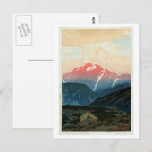 Carte Postale 剣 山 旭, Mont Tsurugi, Hiroshi Yoshida, Coupe de boi (Devant / Derrière)