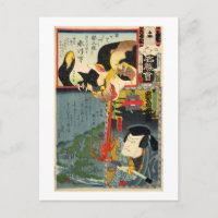 化 け 猫, 国 Chat Monster, Toyokuni, Ukiyo-e