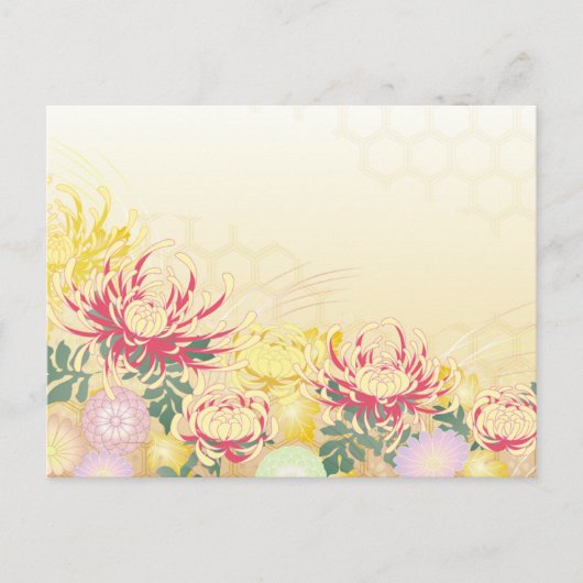 CARTE POSTALE 和の美しさを届ける*菊のポストカード (Devant)