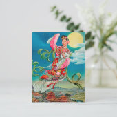 Carte Postale 嫦娥 de Chang'e volant à la déesse chinoise de lune (Debout devant)