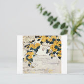 Carte Postale 山 吹, 北 Fleur Jaune, Hokusai, Ukiyo-e (Debout devant)