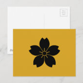 CARTE POSTALE 山 桜 (Devant / Derrière)