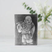 Carte Postale 布 袋 Hotei comme marionnettiste (Debout devant)