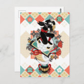 Carte Postale 忍 と 蛇2019(リ lire)/ Ninja et serpent 2019(remake) (Devant / Derrière)