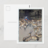 Carte Postale 春 日 大 の 鹿, Deer du Sanctuaire Kasuga, Hiroshi Yosh (Devant / Derrière)