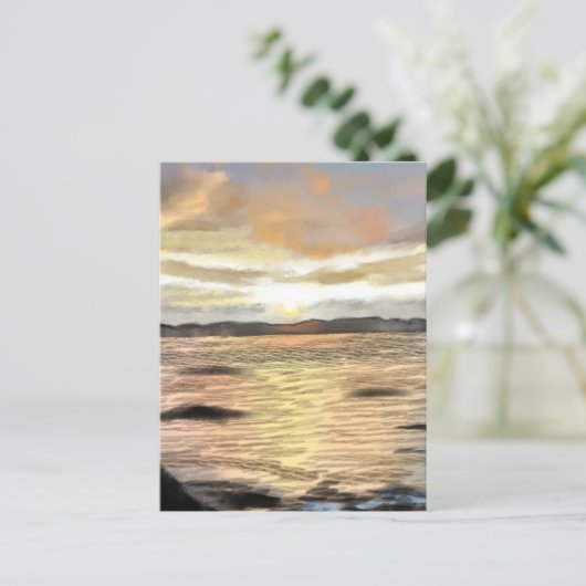 CARTE POSTALE 朝焼けの海 (Debout devant)