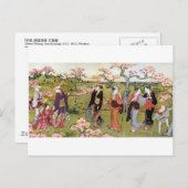 Carte Postale 花 見, 清 長 Fleur Viewing, Kiyonaga, Ukiyo-e (Devant / Derrière)