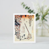 Carte Postale 藤 に キ イ, 北 Wagtail et Wisteria, Hokusai, Ukiyo-e (Debout devant)