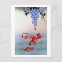 金 魚 と 藤, 小 古 poisson d'or et de la Wisteria, 原, Oh