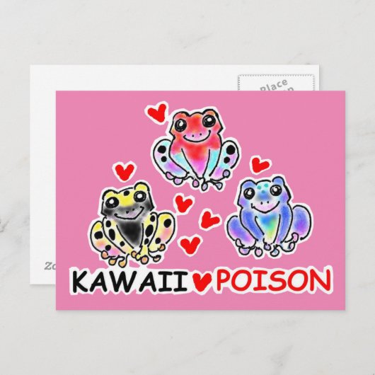 CARTE POSTALE 面白? ヤドクガエルちゃん ポストカード (Devant / Derrière)