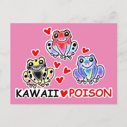 CARTE POSTALE 面白? ヤドクガエルちゃん ポストカード (Devant)