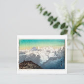 Carte Postale 駒 ヶ 岳 頂, Pic de Komagatake, Yoshida, Bois (Debout devant)