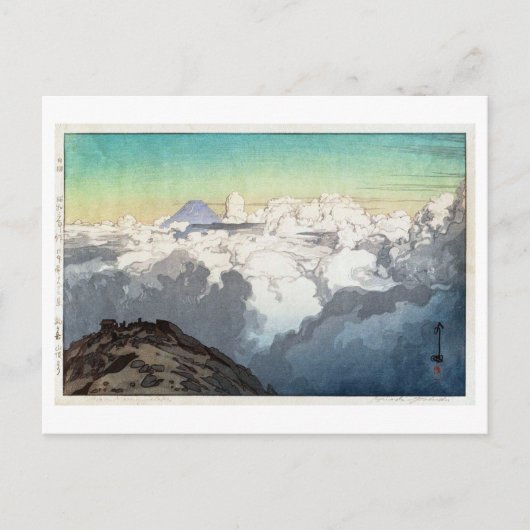 Carte Postale 駒 ヶ 岳 頂, Pic de Komagatake, Yoshida, Bois (Devant)