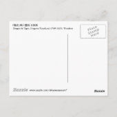 Carte Postale 龍虎, 豊国 Dragon & Tiger, Toyokuni, Ukiyo-e se tradui (Dos)