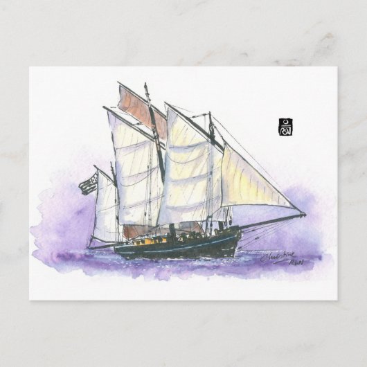 Carte Postale (001) Le Corentin - Lugger Tall Ship (Devant)