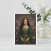 Carte Postale 003_A fairy princess in emerald green. (Debout devant)