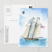 Carte Postale (004) Fierté du grand navire américain Baltimore (Devant / Derrière)