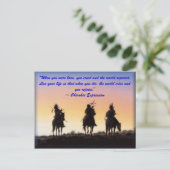 Carte Postale 01_native_american, "Quand tu es né, tu cr... (Debout devant)