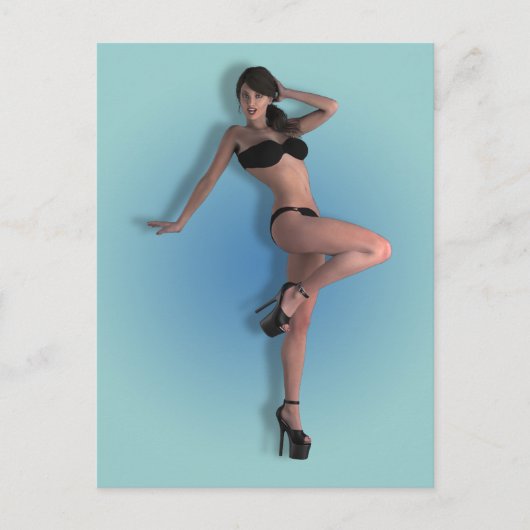 Carte Postale 01 Pin-Up - (Devant)