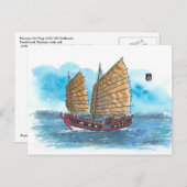Carte Postale (033) Princesse Tai Ping Junk (Devant / Derrière)