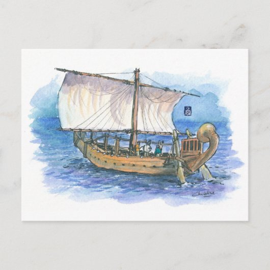 Carte Postale (035) Min of the Desert Sailboats (Devant)