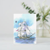 Carte Postale (053) US Brig Niagara Sailboat (Debout devant)