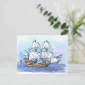 Carte Postale (087) Mayflower II (Debout devant)
