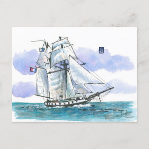 Carte Postale (097) La Recouvrance Tall Ship