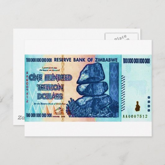 Carte Postale 100 billions de raisons (Devant / Derrière)