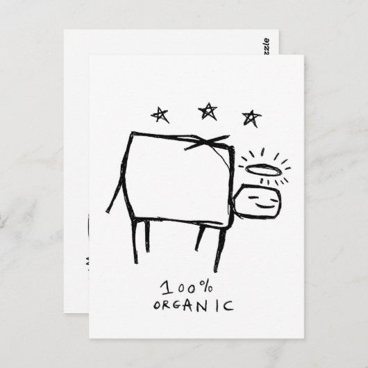 Carte Postale 100% bio (Devant / Derrière)