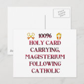 Carte Postale 100% catholique ! (Devant / Derrière)