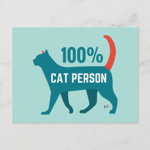 Carte postale 100% Chat