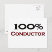 Carte Postale 100 % Conducteur (Devant / Derrière)