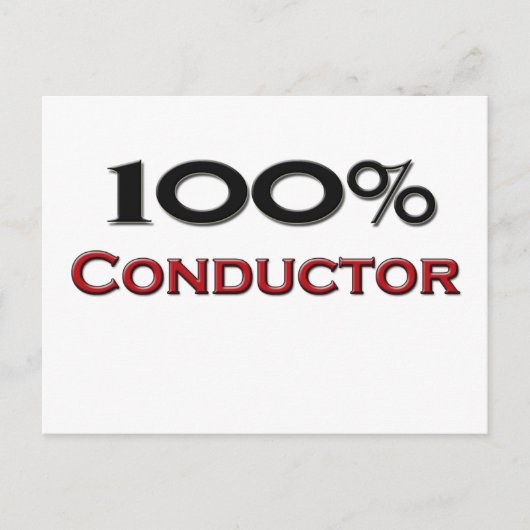 Carte Postale 100 % Conducteur (Devant)