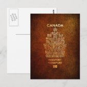 Carte Postale [100] Couverture canadienne du passeport (Devant / Derrière)